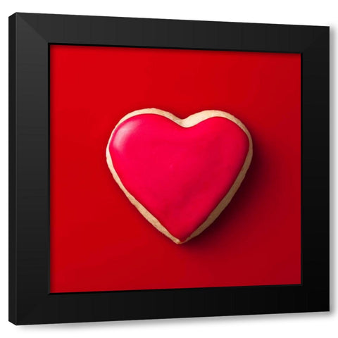 Heart shaped cookies Black Modern Wood Framed Art Print with Double Matting by Frank, Assaf