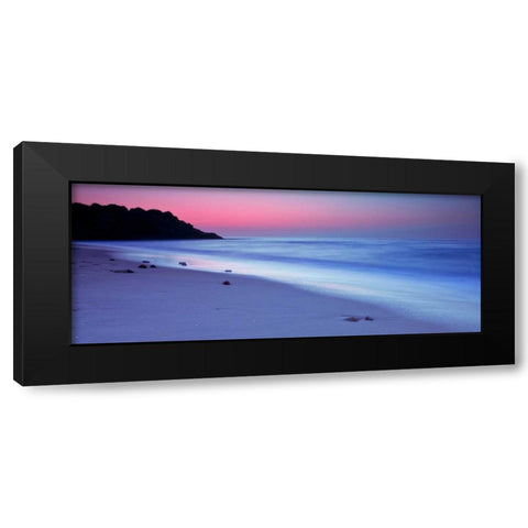 Beach sunset Black Modern Wood Framed Art Print by Frank, Assaf