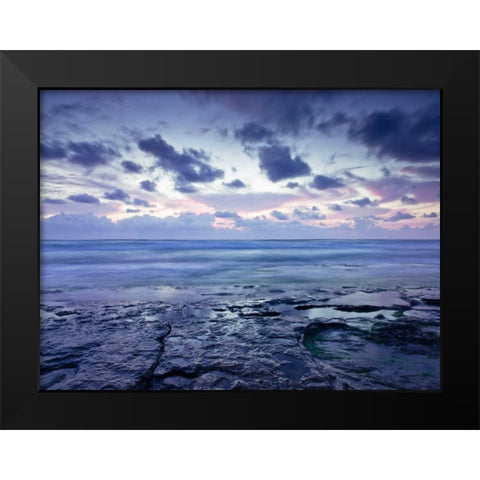 Horizon over water Black Modern Wood Framed Art Print by Frank, Assaf