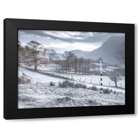 Country road-Lake district Black Modern Wood Framed Art Print by Frank, Assaf