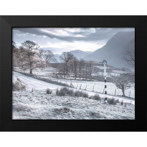 Country road-Lake district Black Modern Wood Framed Art Print by Frank, Assaf