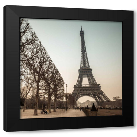 Eiffel tower, Paris Black Modern Wood Framed Art Print by Frank, Assaf