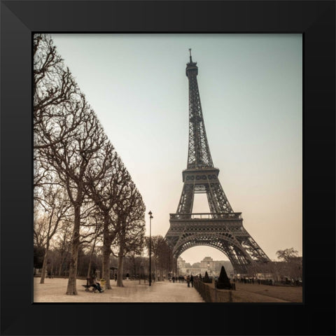 Eiffel tower, Paris Black Modern Wood Framed Art Print by Frank, Assaf