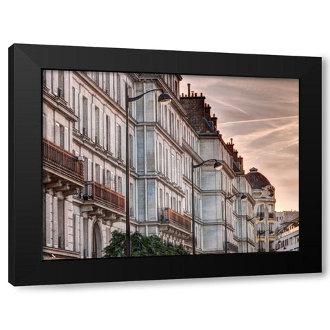Old buildings in Paris, France Black Modern Wood Framed Art Print by Frank, Assaf