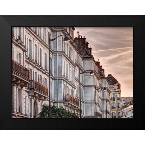 Old buildings in Paris, France Black Modern Wood Framed Art Print by Frank, Assaf