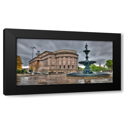 St Georges Hall, Liverpool, FTBR-1864 Black Modern Wood Framed Art Print by Frank, Assaf