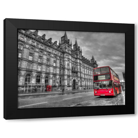 North Western Wall Building, Lime street, Liverpool, FTBR-1865 Black Modern Wood Framed Art Print by Frank, Assaf