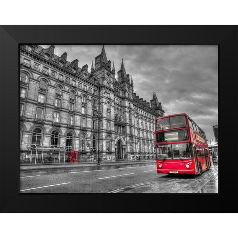 North Western Wall Building, Lime street, Liverpool, FTBR-1865 Black Modern Wood Framed Art Print by Frank, Assaf