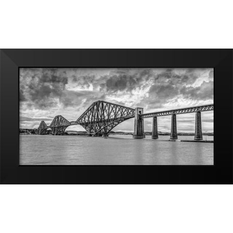 Forth Bridge, Scotland Black Modern Wood Framed Art Print by Frank, Assaf