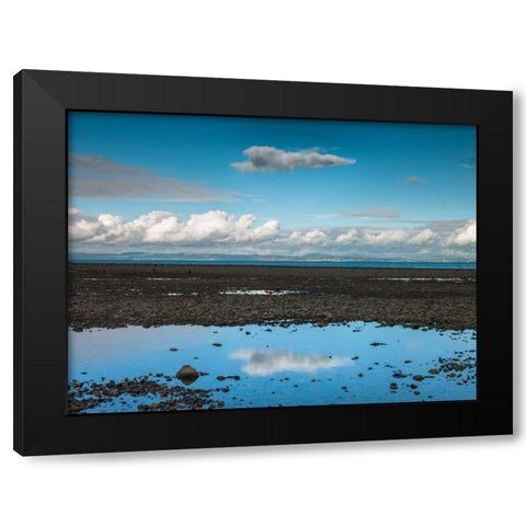 Portobello Beach, Edinburgh Black Modern Wood Framed Art Print by Frank, Assaf