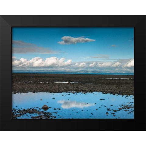 Portobello Beach, Edinburgh Black Modern Wood Framed Art Print by Frank, Assaf