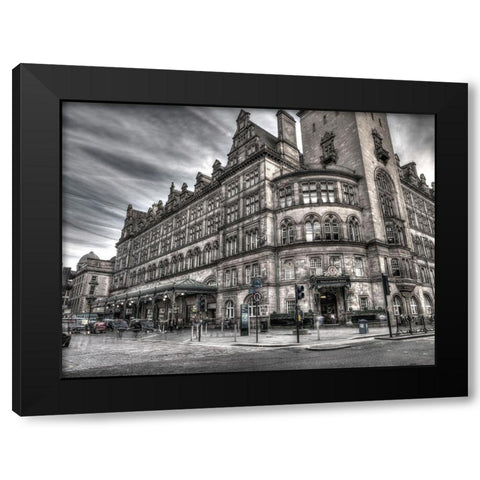 Grand Central Hotel ,Glasgow Black Modern Wood Framed Art Print by Frank, Assaf
