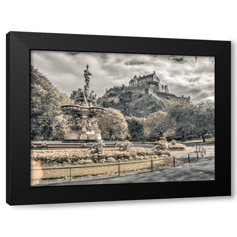 Edinburgh Castle, FTBR-1862 Black Modern Wood Framed Art Print by Frank, Assaf