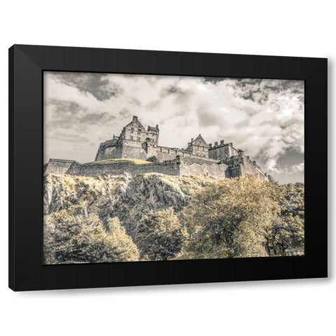 Edinburgh Castle, FTBR-1863 Black Modern Wood Framed Art Print by Frank, Assaf
