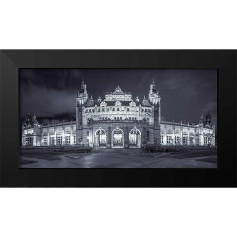 The Kelvingrove Art Gallery and Museum in Glasgow Black Modern Wood Framed Art Print by Frank, Assaf