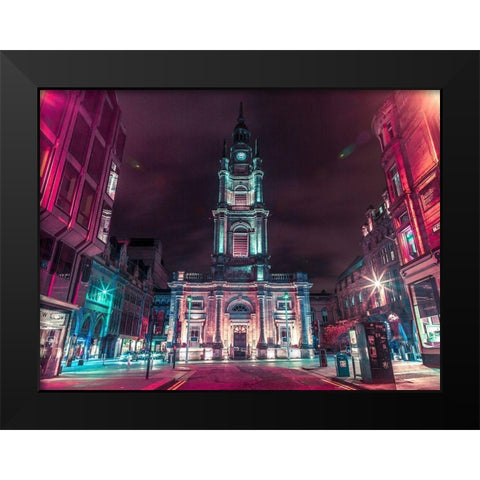 St Georges Tron church in Glasgow Black Modern Wood Framed Art Print by Frank, Assaf