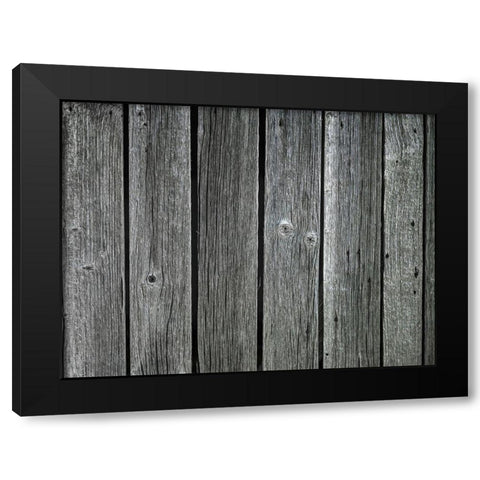 Wooden Slats Black Modern Wood Framed Art Print by Frank, Assaf