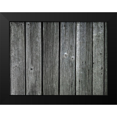Wooden Slats Black Modern Wood Framed Art Print by Frank, Assaf