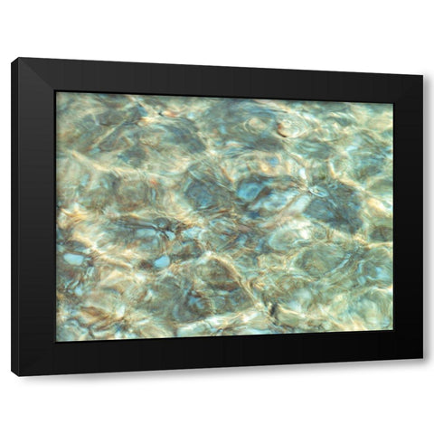 Water Surface Black Modern Wood Framed Art Print by Frank, Assaf