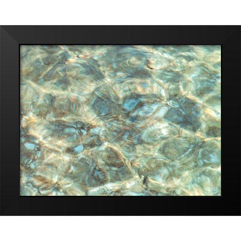Water Surface Black Modern Wood Framed Art Print by Frank, Assaf