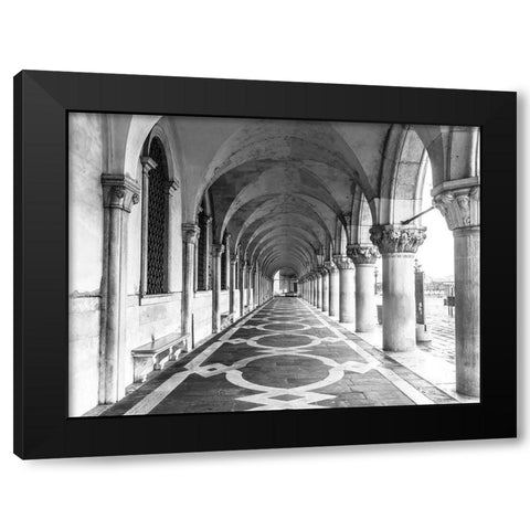 Doges Palace-Venice Black Modern Wood Framed Art Print by Frank, Assaf
