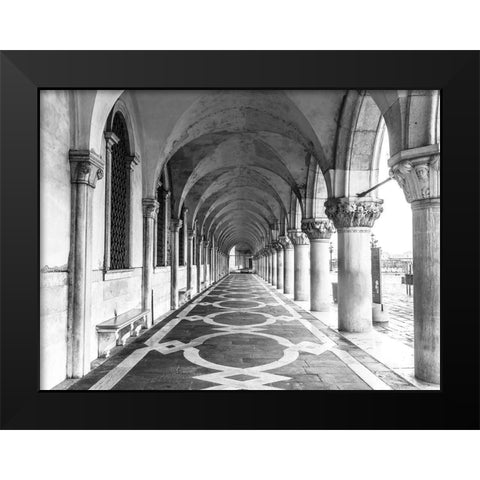 Doges Palace-Venice Black Modern Wood Framed Art Print by Frank, Assaf