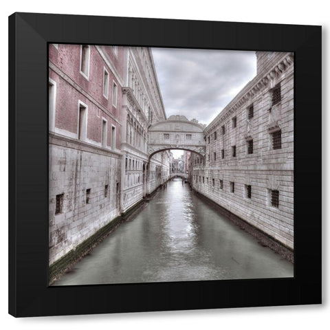 Bridge of Sighs-Venice-Italy Black Modern Wood Framed Art Print by Frank, Assaf