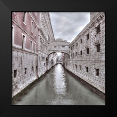 Bridge of Sighs-Venice-Italy Black Modern Wood Framed Art Print by Frank, Assaf