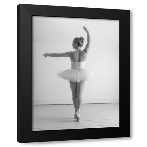 Young female ballerina Black Modern Wood Framed Art Print by Frank, Assaf