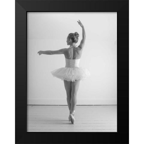 Young female ballerina Black Modern Wood Framed Art Print by Frank, Assaf