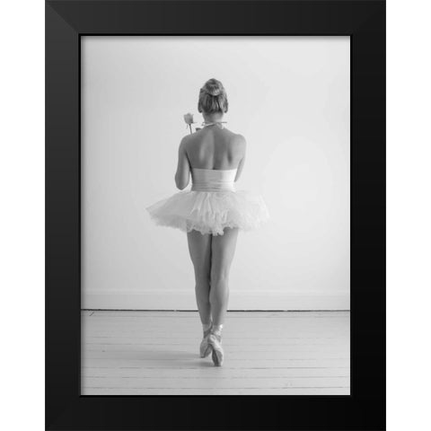 Young female ballerina Black Modern Wood Framed Art Print by Frank, Assaf