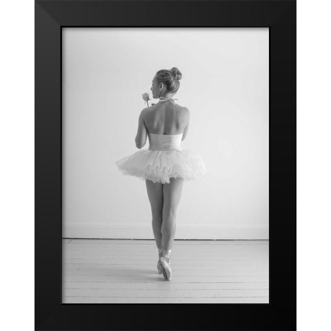Young female ballerina Black Modern Wood Framed Art Print by Frank, Assaf