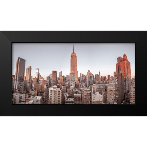 Empire State Building-NYC Black Modern Wood Framed Art Print by Frank, Assaf
