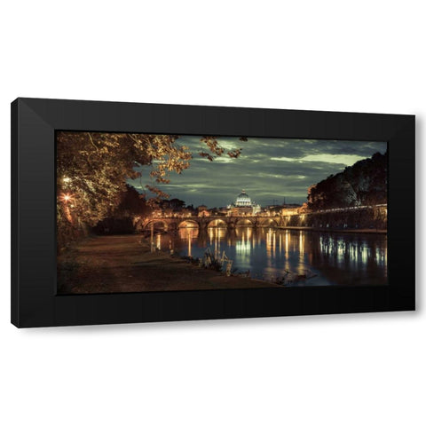 View of Basilica di San Pietro in Vatican, Rome, Italy Black Modern Wood Framed Art Print with Double Matting by Frank, Assaf