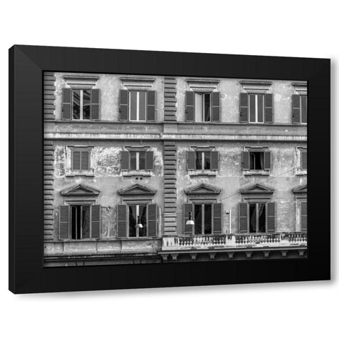 Old buildings in city of Rome, Italy Black Modern Wood Framed Art Print with Double Matting by Frank, Assaf