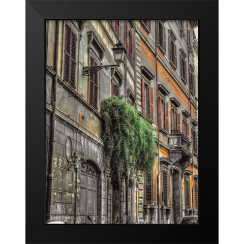 Old building in city of Rome, Italy Black Modern Wood Framed Art Print by Frank, Assaf