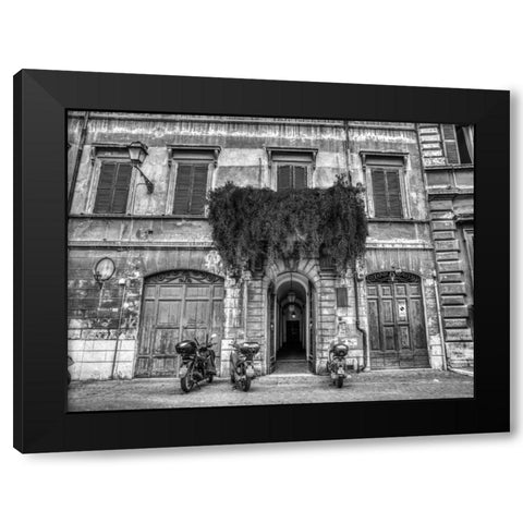 Old building in city of Rome, Italy Black Modern Wood Framed Art Print with Double Matting by Frank, Assaf