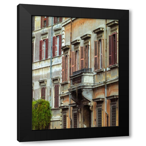 Old building in city of Rome, Italy Black Modern Wood Framed Art Print with Double Matting by Frank, Assaf