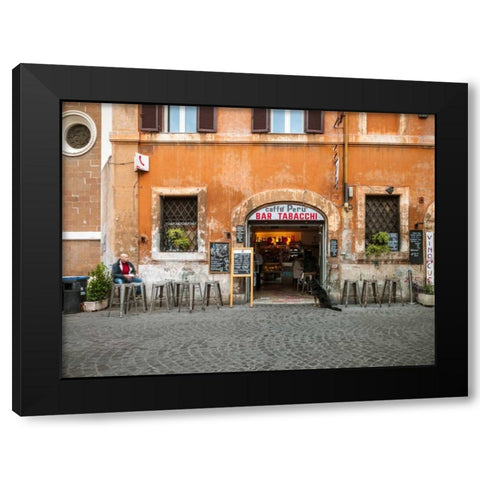 Old building in city of Rome, Italy Black Modern Wood Framed Art Print with Double Matting by Frank, Assaf