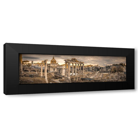 Ruins of the Roman Forum, Rome, Italy Black Modern Wood Framed Art Print with Double Matting by Frank, Assaf