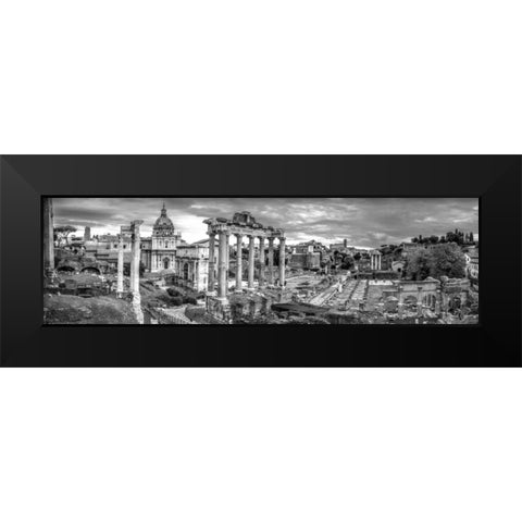 Ruins of the Roman Forum, Rome, Italy Black Modern Wood Framed Art Print by Frank, Assaf