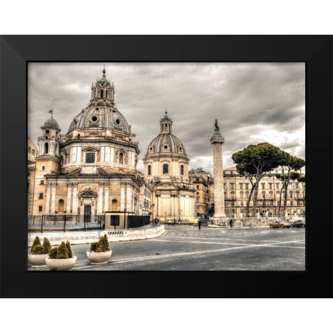 Santa Maria di Loreto church, Rome, Italy Black Modern Wood Framed Art Print by Frank, Assaf