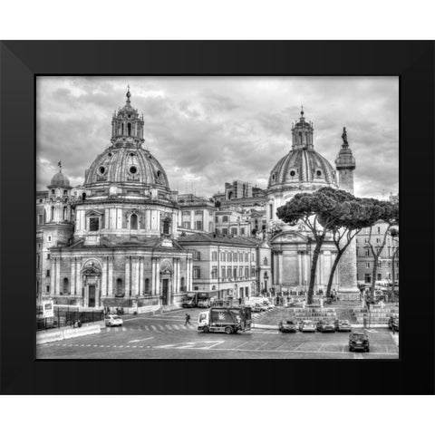 Santa Maria di Loreto church, Rome, Italy Black Modern Wood Framed Art Print by Frank, Assaf