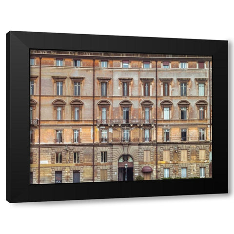 Old rustic building in Rome, Italy Black Modern Wood Framed Art Print with Double Matting by Frank, Assaf