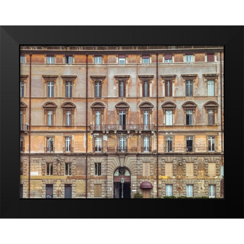 Old rustic building in Rome, Italy Black Modern Wood Framed Art Print by Frank, Assaf
