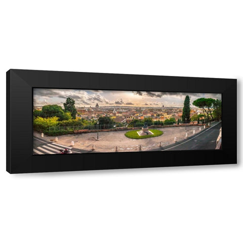 Overview of Vatican city, Rome, Italy Black Modern Wood Framed Art Print with Double Matting by Frank, Assaf