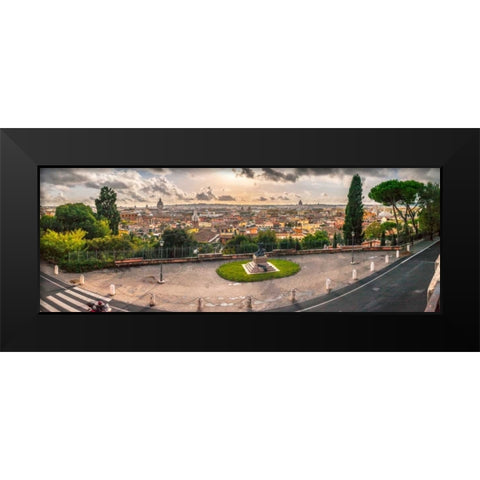 Overview of Vatican city, Rome, Italy Black Modern Wood Framed Art Print by Frank, Assaf
