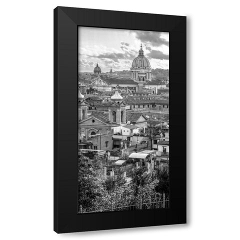 Vatican city with St. Peters Basilica, Rome, Italy Black Modern Wood Framed Art Print with Double Matting by Frank, Assaf
