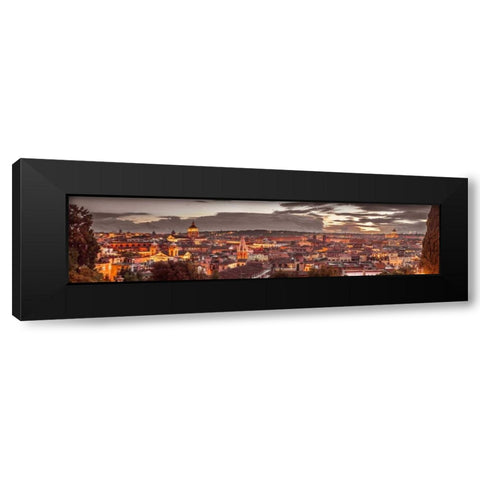 Vatican city with St. Peters Basilica, Rome, Italy Black Modern Wood Framed Art Print with Double Matting by Frank, Assaf