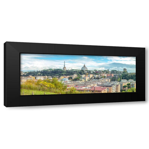 Vatican city and St. Peters Basilica, Rome, Italy Black Modern Wood Framed Art Print by Frank, Assaf